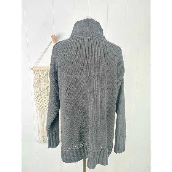 Aerie Gray Sunset Chenille Oversized Turtleneck Sweater XS - Picture 5 of 8